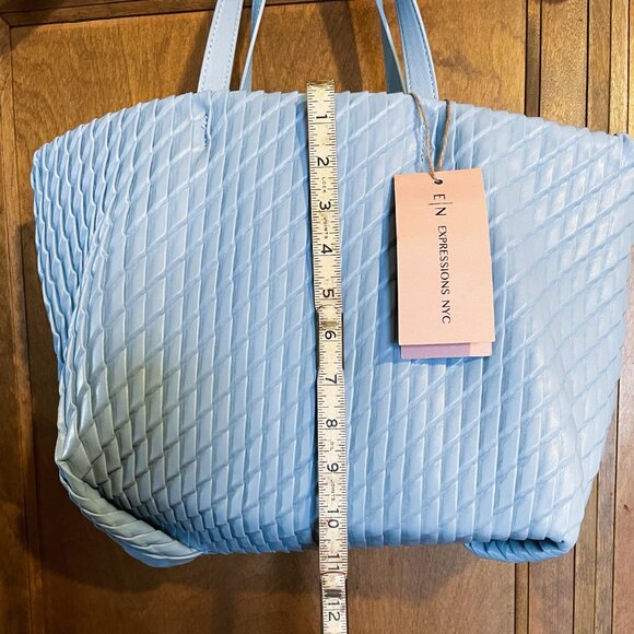 Rare EXPRESSIONS Eco Crossbody Tote Bag w/ Clutch & Ronni Nicole MIDI Dress! - Picture 14 of 16